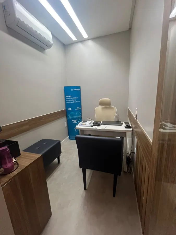 Sala comercial do Espaço Odontológico, onde o plano de tratamento é apresentado